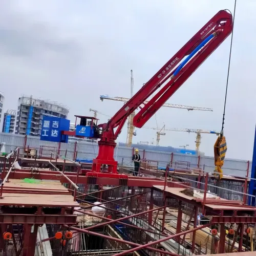 Boom de colocação de elevador