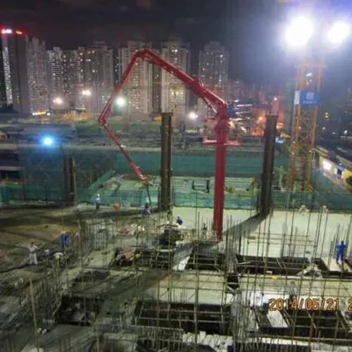 Boom de colocação auto-escalada fixo