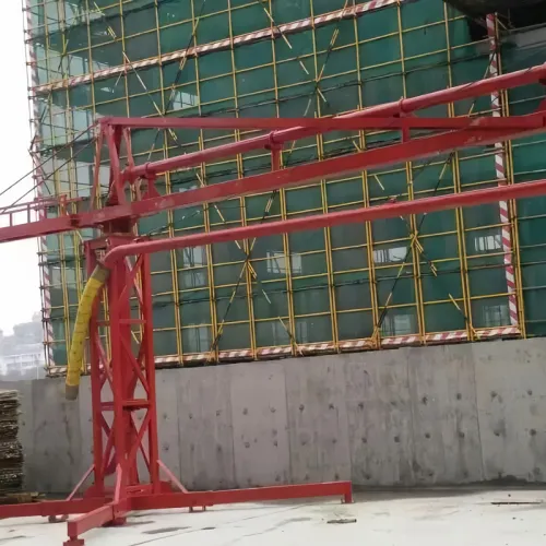 Boom de colocação manual