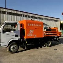 ปั๊มคอนกรีตที่ติดตั้งรถบรรทุกอุโมงค์