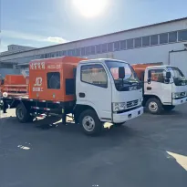 ปั๊มคอนกรีตที่ติดตั้งรถบรรทุกอุโมงค์