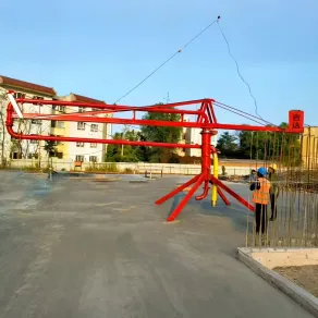 Handbetriebener Betonverteilermast