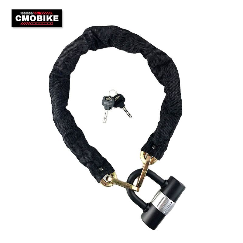 Secure Your Ride: Heavy-Duty Black Chain Bike Lock with U-Type Padlock ...