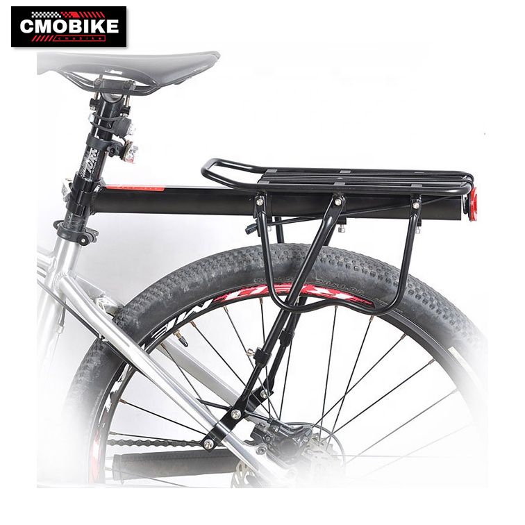 Adjustable Aluminum Alloy Bike Rear Rack with Reflector - Quick Release ...