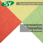 Panneau PET acoustique sculpté