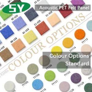 Options de couleur - Panneau de feutre PET acoustique