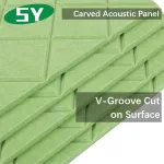 Panneau PET acoustique sculpté