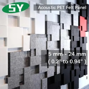 Panneau de feutre PET acoustique de 4 mm à 24 mm