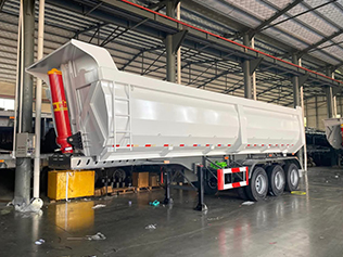 Test of The Rear Dump Trailer Ordered By a Mali Customer