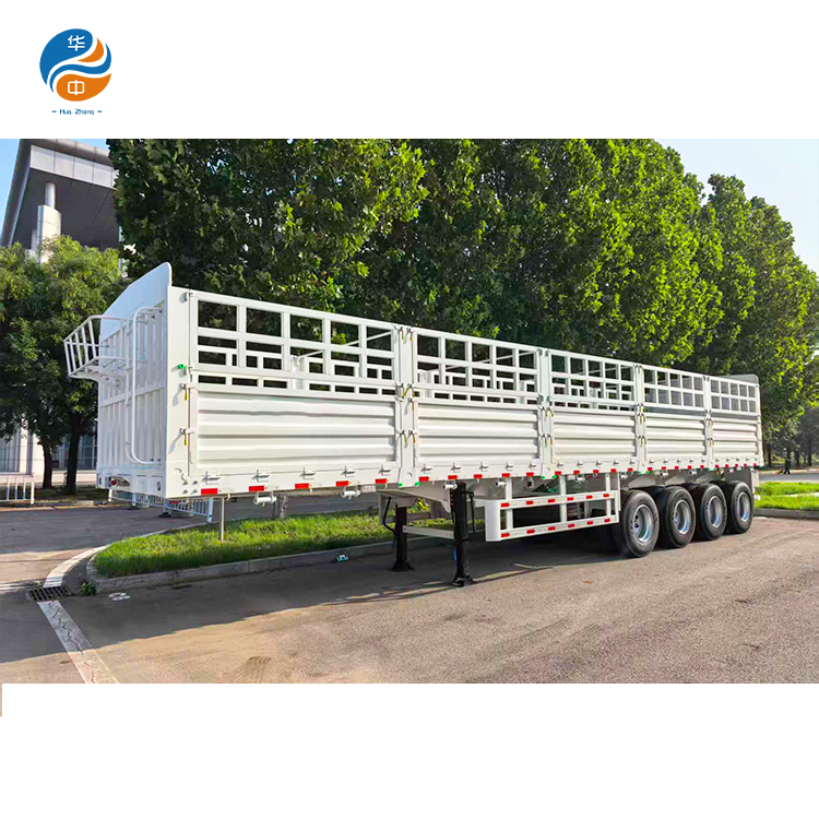 4 axle 80T side wall truck trailer
