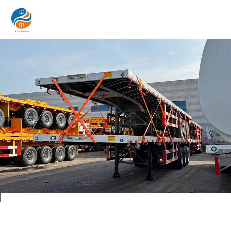 Huazhong flatbed Trailer customized semi-trailers for a client in Malawi.