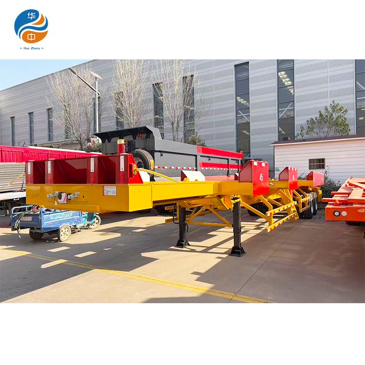 Customized Production of Huazhong Brand Semi-trailers for Port Container Transportation