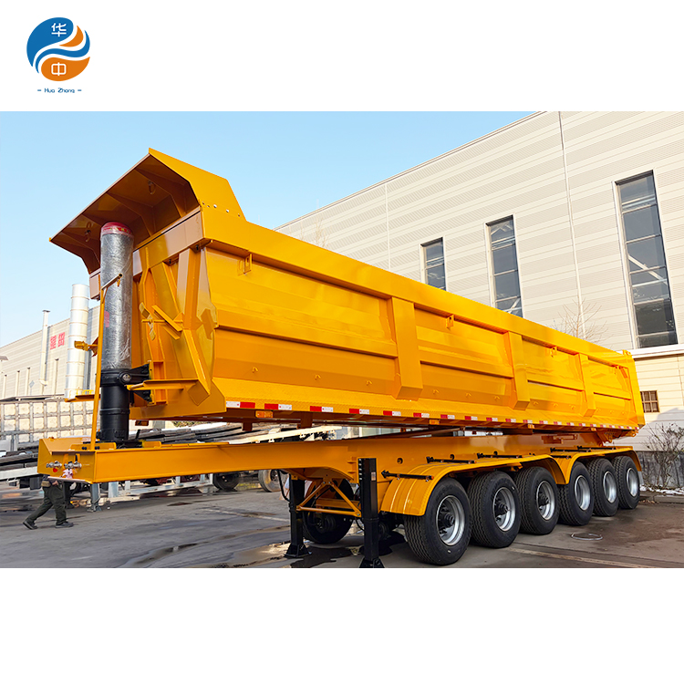 HUAZHONG's Custom 6-Axle Dump Semi-trailer for African Clients
