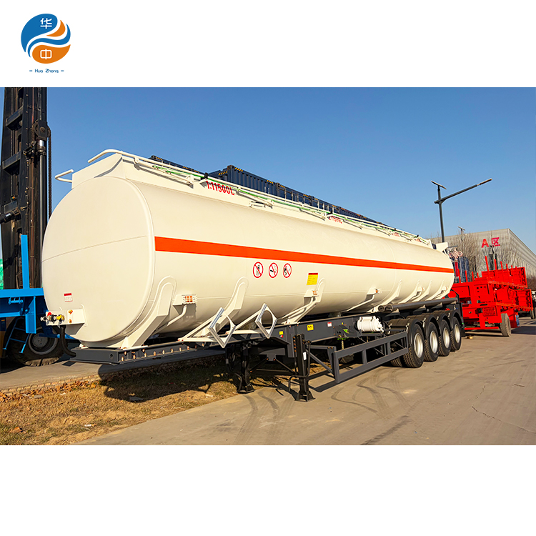 HUAZHONG 4 axle 45000L Sinotruk howo fuel tanker trailer