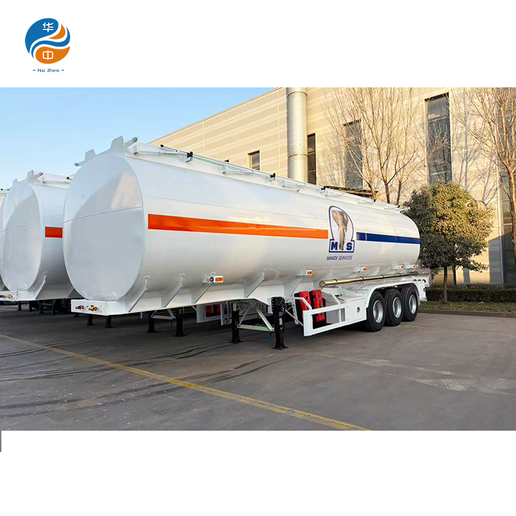 HUAZHONG 3 axle 50000L 55000L fuel tanker trailer