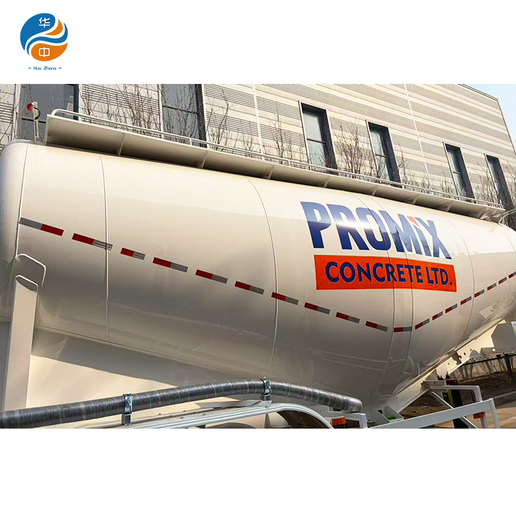 مقطورة صهريج الأسمنت السائب HUAZHONG 35cbm 38cbm
