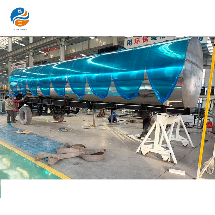 HUAZHONG Insulated tanker trailer under production
