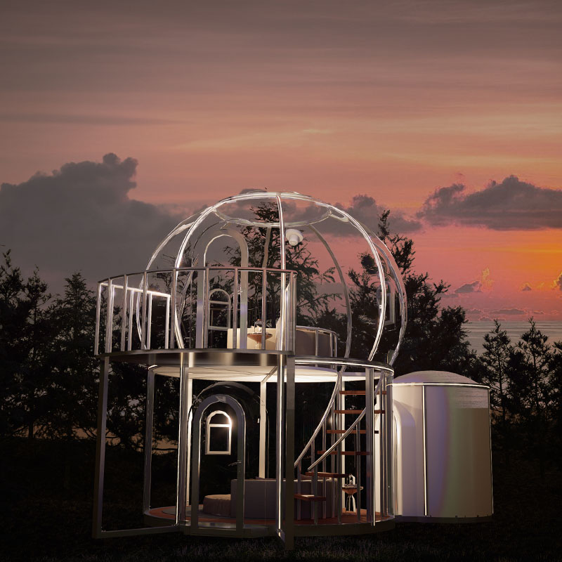 New LOFT Transparent Glamping Dome by Beicheng Xinggong