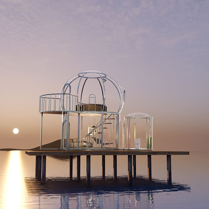 New LOFT Transparent Glamping Dome by Beicheng Xinggong
