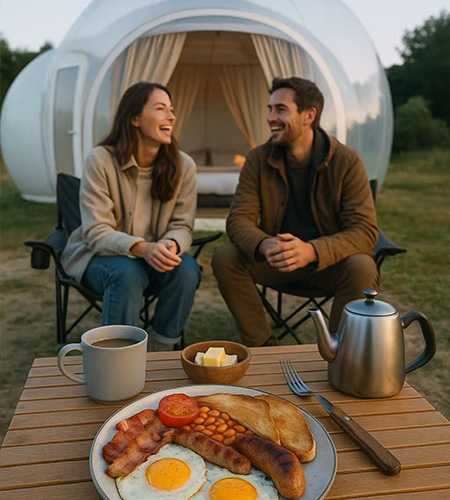 Savor Unforgettable Dining in Your Glamping Dome