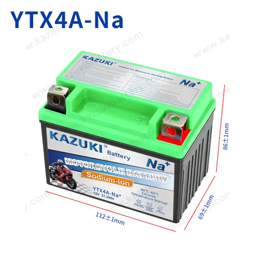 KAZUKI YTX30A-BS 12V30Ah Rechargeable Maintenance-free Lead Acid Batteries Motorbike AGM Starting Battery High Quality