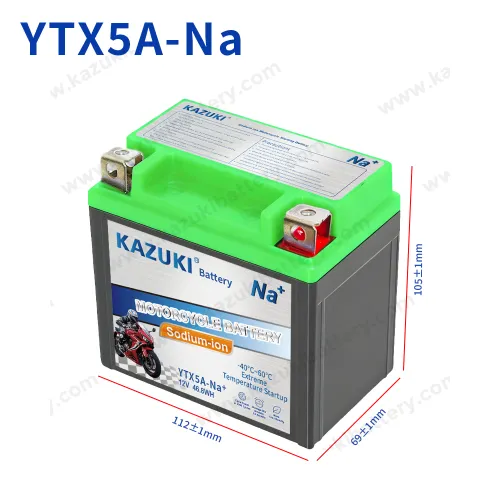 KAZUKI YTX5A-Na 12V23.04Wh Sodium-ion Battery.