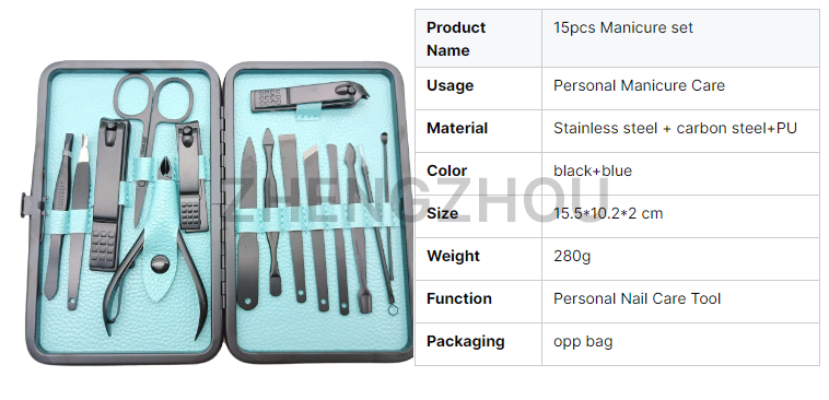 Why choose a high-end 15-piece manicure set?