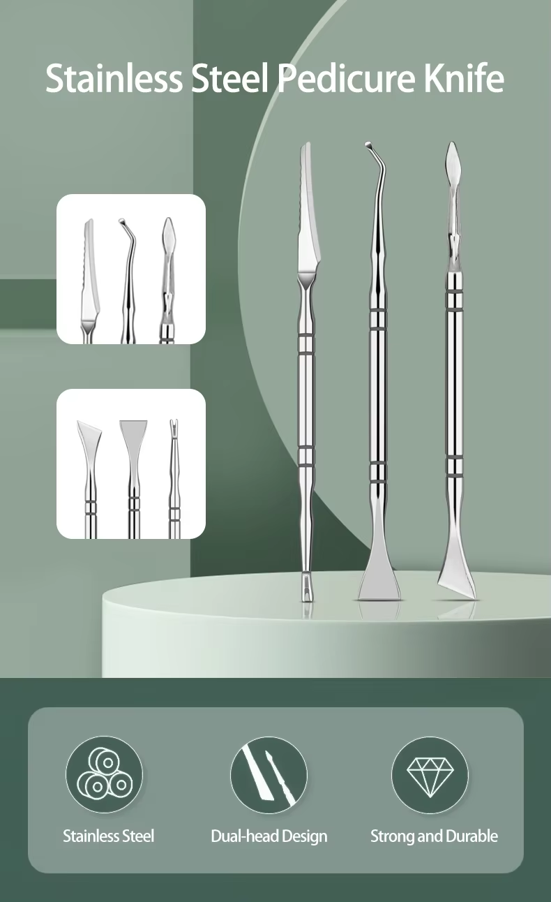 High-quality stainless steel foot care product for promoting keratin layer exfoliation