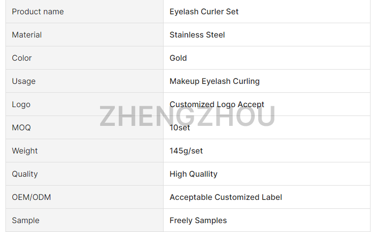 High-quality eyelash curler set of four pieces