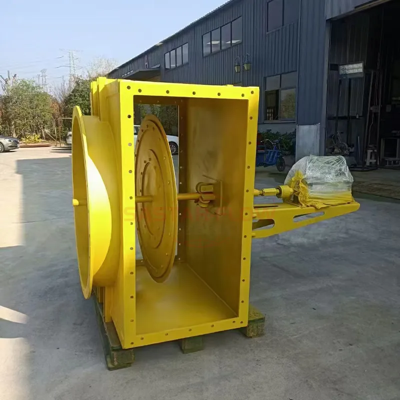 Flat Push Type RTO Damper Valve SAF14 | VOC/VOCs Gas Control Valve
