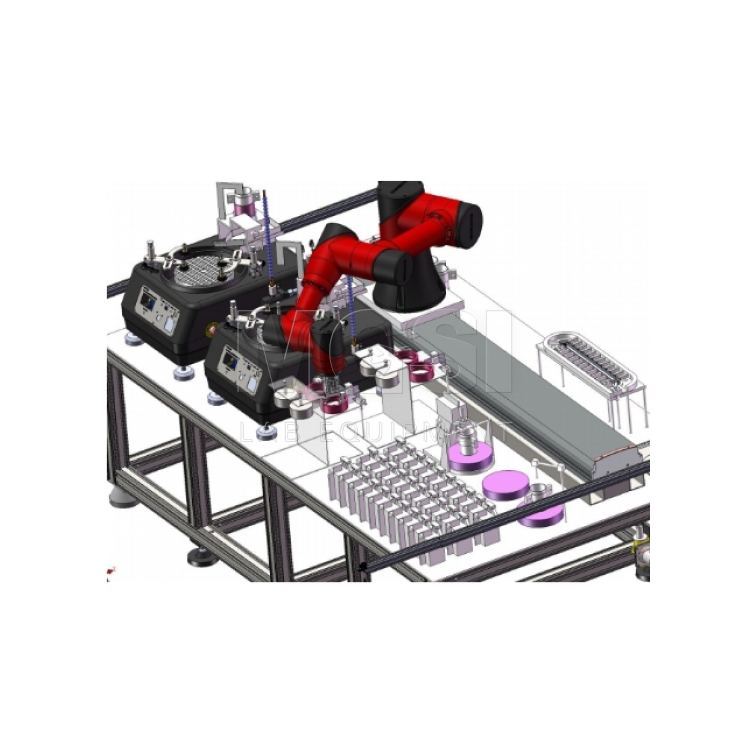 Table Support Robotics Machine Semi Automatic Grinding and Polishing Table With Robot Arm