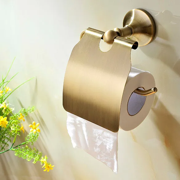 Curved Brass Toilet Paper Holder Curved Brass Toilet Paper Holder