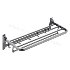 855003 Rak Handuk Lipat Aluminium Padat