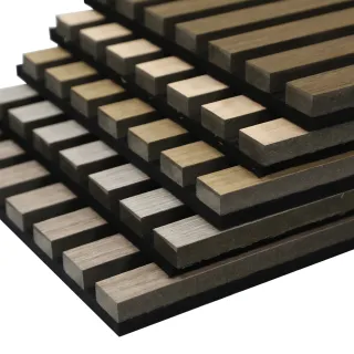 Wooden slats panel