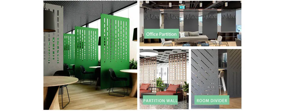 Designed Acoustic Felt Panel In Working Area