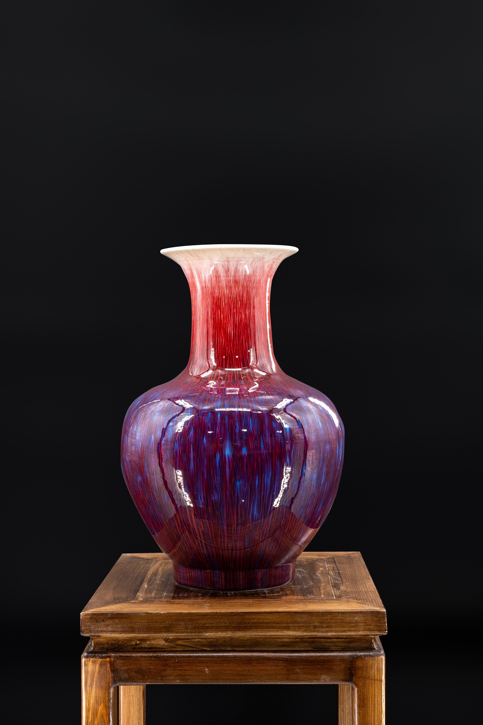 北欧 Sven Hofverberg Red Glazed Vase 花瓶 赤紫 北欧 Sven