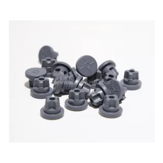 Butyl Rubber Stoppers create a gas-tight seal for improved stability.Plug-style needle closures White Polyethylene Designed for shell vials Economical