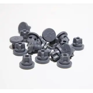 20mm grey pharmaceutical butyl rubber stoppers for injection medicine vials