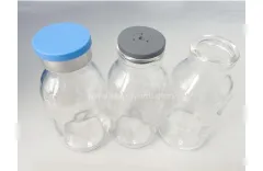 Different types of glass containers used in pharmaceuticals