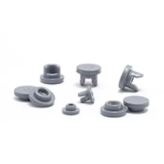 Butyl Rubber Stoppers create a gas-tight seal for improved stability.Designed for aluminum seal finish vials Two-leg style reduces possibility of legs sticking together Gray high grade butyl rubber, lyophilization style