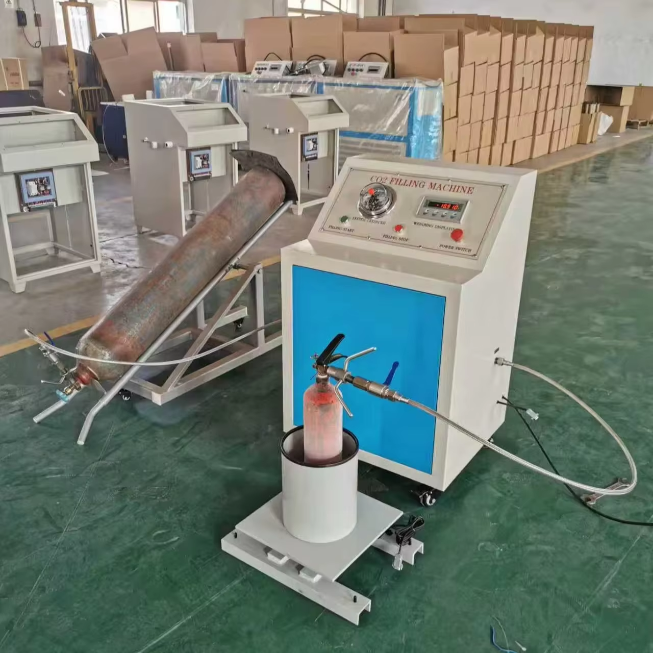 Efficient Fire Extinguisher Refilling Machine Use.