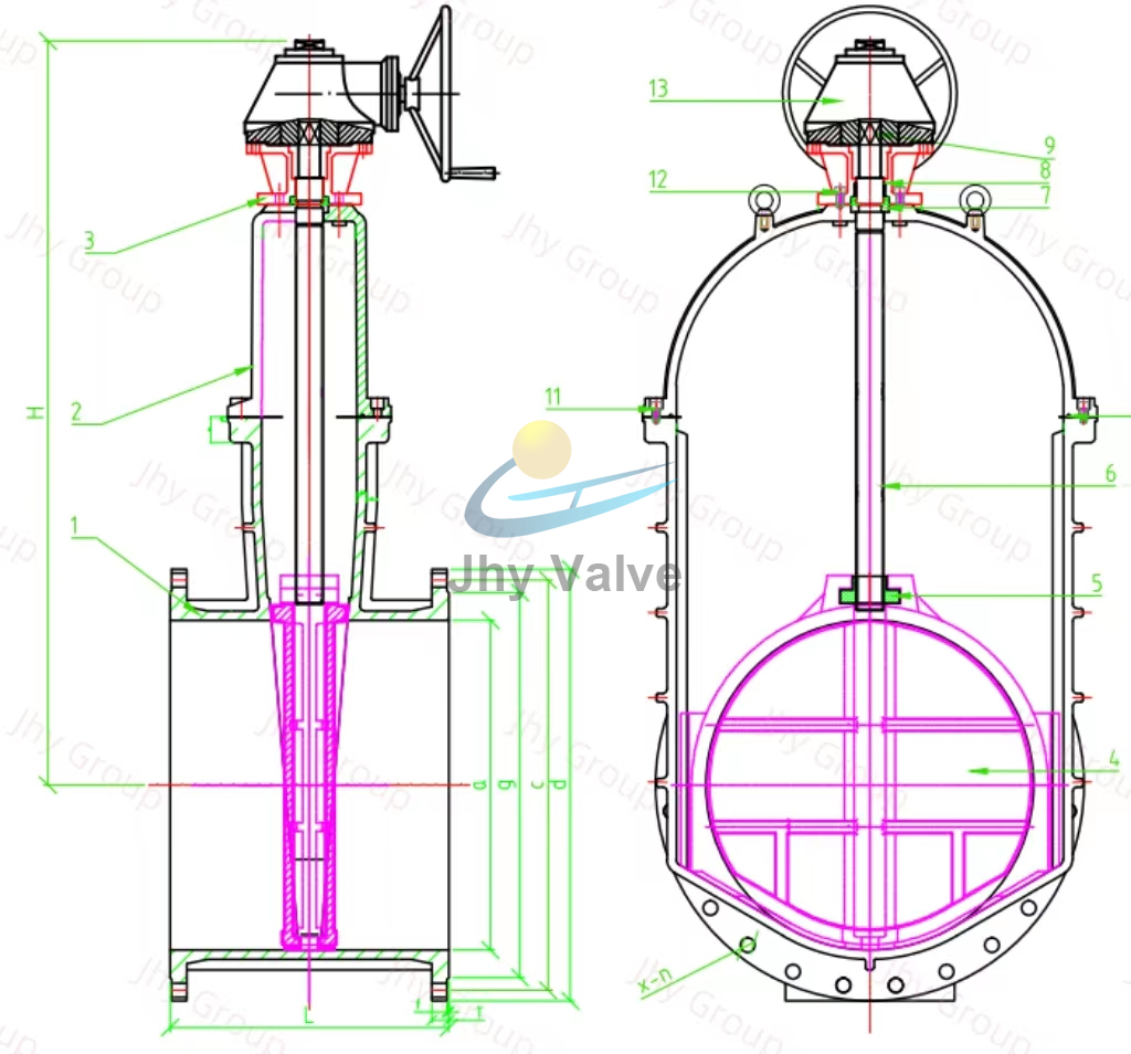 GGG50 DIN3352 Ductile Iron Gate Valve