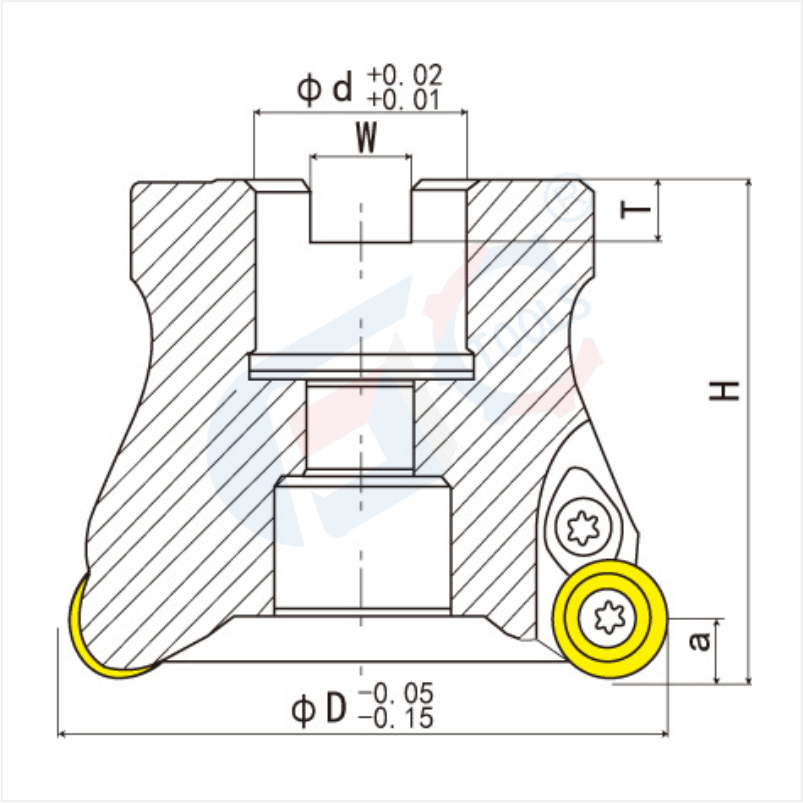 High precision R200 Round Dowel Face Milling Cutter Head