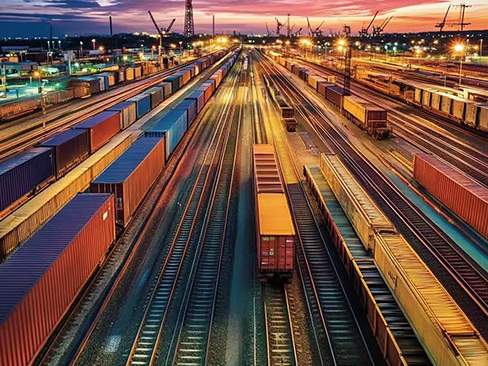 What is the meaning of railway freight?