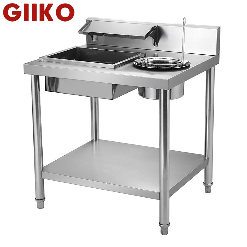 Breading Inlet chicken breading station,commercial breading station,ayrking breading table