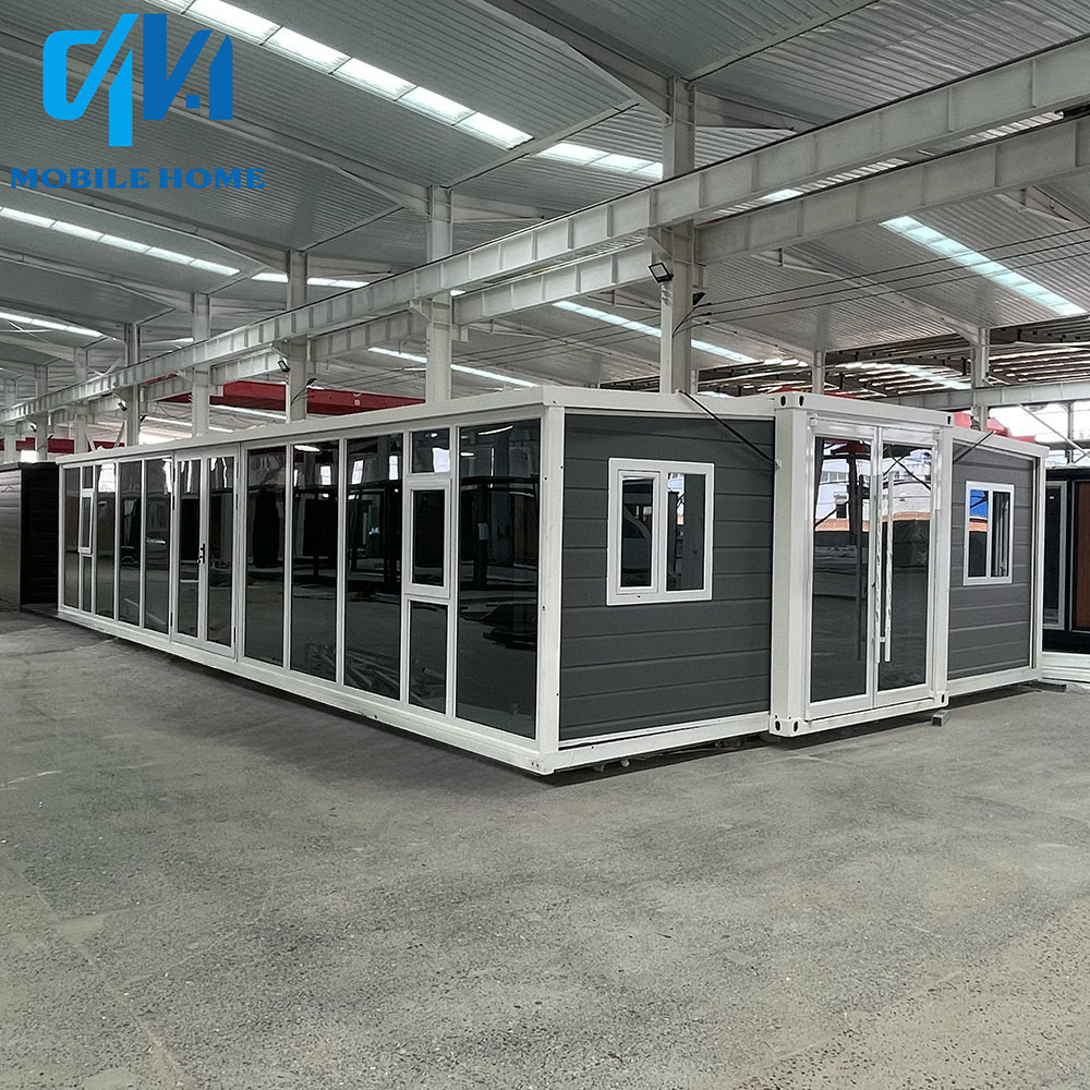 40FT Expandable Container House | Full Glass Wall