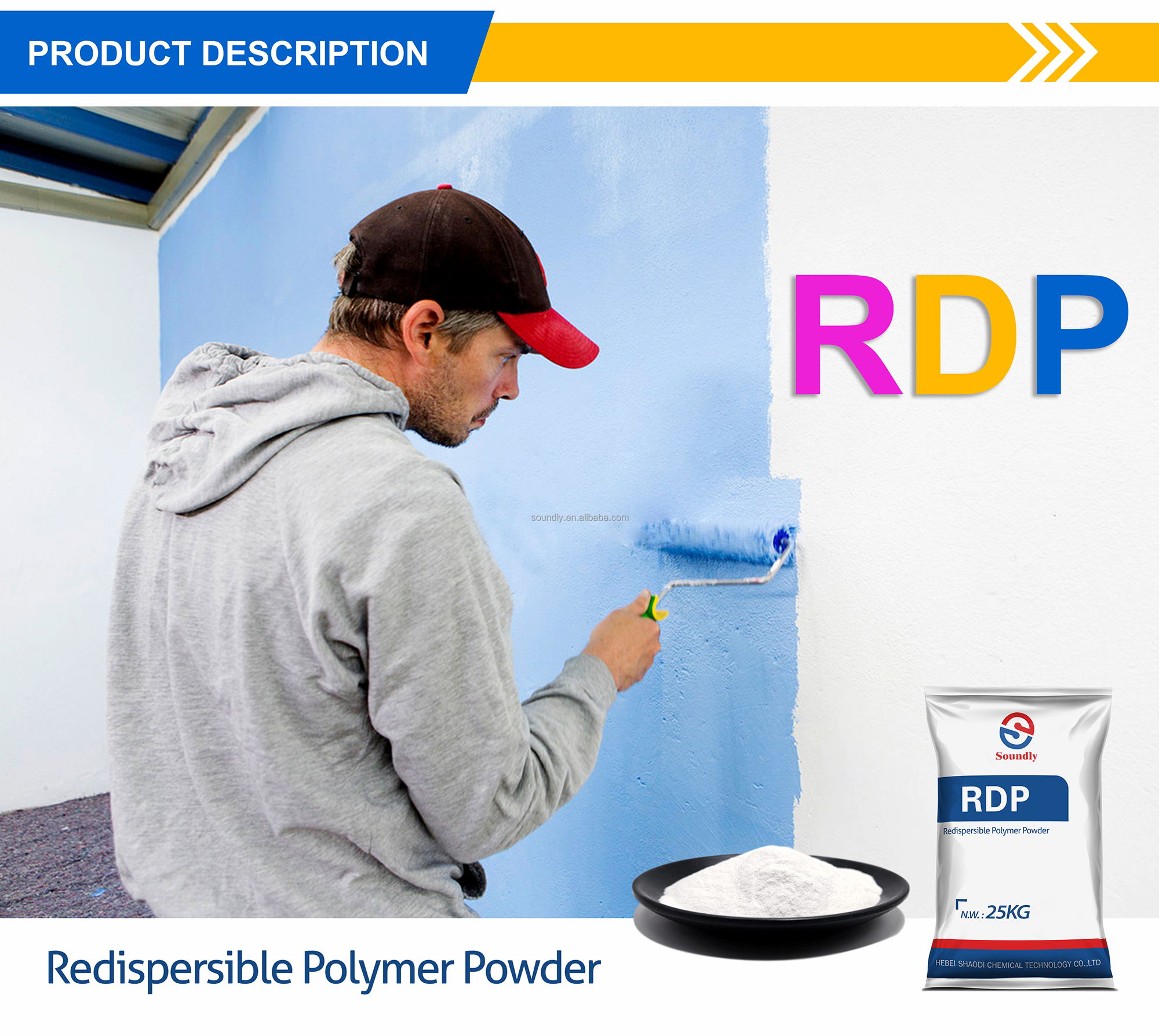 Rdp Redispersible Polymer Powder Rdispersible Emulsion Powder
