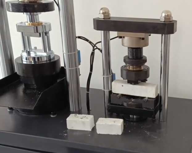 Cement flexural and compressive strength testing machine