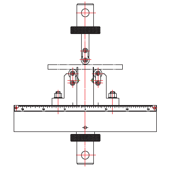 three points bending test fixture