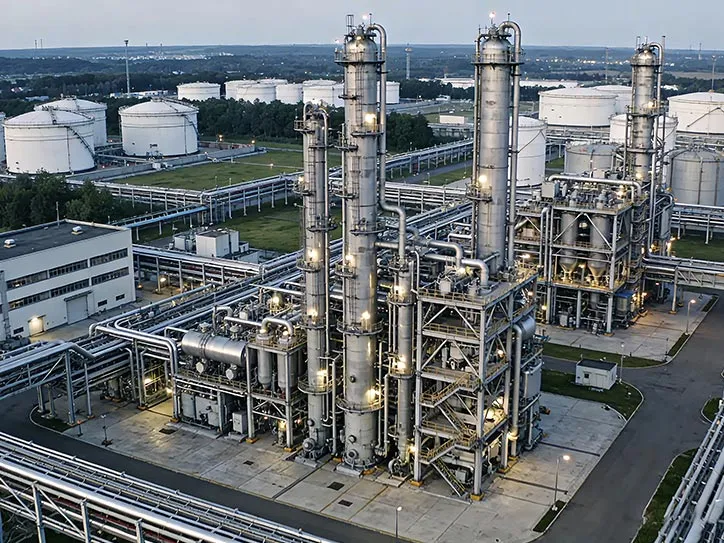 Soluzioni di aria compressa per il settore chimico e industriale Impianti petrolchimici